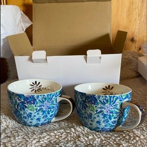 Lily Pulitzer ceramic mugs
